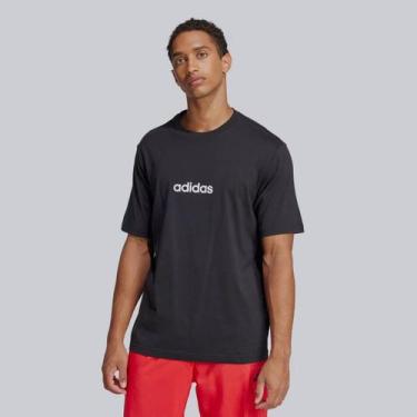Imagem de Camiseta Adidas Logo Linear Ess Preta, GG