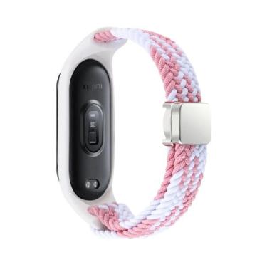 Imagem de Pulseira De Nylon Trançada Com Fecho Magnético Para Xiaomi Mi Band 9 8