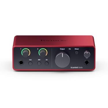 Imagem de Interface de Áudio Focusrite Scarlett Solo 4th Gen - Placa de Áudio 4 Geração