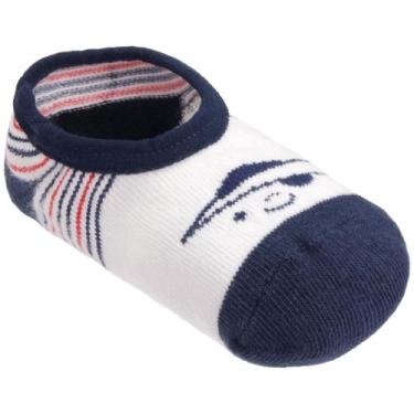 Imagem de Meia Sapatilha Colorida Antiderrapante Bebê Tamanho 21 a 25 Pimpolho M