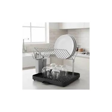 Imagem de Escorredor Metal Louças Suporte Talheres Pratos Copos Organizador Cozi