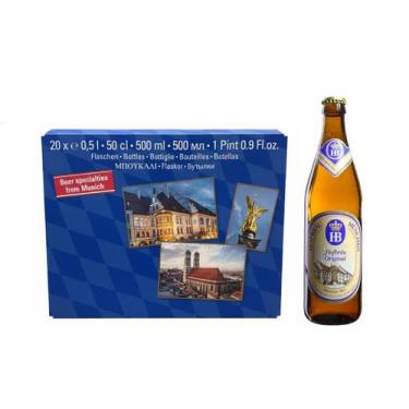 Imagem de Cerveja Hofbrau HB Original - Pack 20 unidades 500ml
