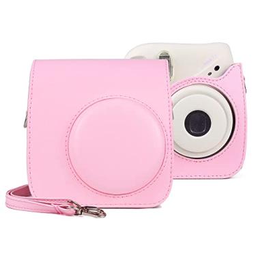 Imagem de Yunchao Acessórios para câmeras Retro de câmera de couro PU de corpo inteiro retro com alça para fujifilm mini 7+ Sacos de câmera
