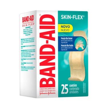 Imagem de Curativos Band Aid Skin Flex Flexíveis 25 Unidades - Band-Aid