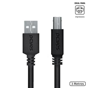 Imagem de Cabo Para Impressora Usb A 2.0 Macho Para Usb B 2.0 Macho 28
