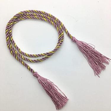 Imagem de Suportes de cortina corda de ligação de bola pendurada bola pendurada fivela de cortina de orelha acessórios acessórios cinto de corda simples amarrado à mão, T13,2 PCS