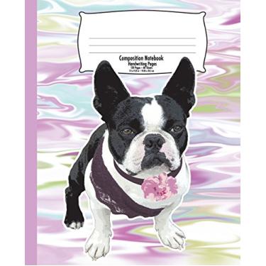 Imagem de Boston Terrier Handwriting Notebook for Kids: Composition Back to School, Marble - 7.5 x 9.25 In - 120 Pages - Handwriting Print Practice