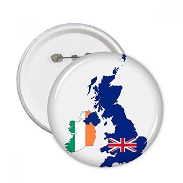 Imagem de Mapa da Grã-Bretanha, bandeira da Irlanda, país Reino Unido, broches, decoração de roupas, 5 peças, presente