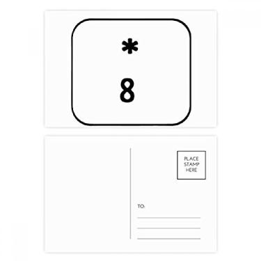 Imagem de Conjunto de 8 cartões postais de aniversário, cartão de agradecimento