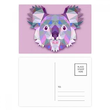 Imagem de Cartão postal de ilustração de desenho animado da Austrália Koala conjunto de cartões postais de aniversário enviando cartão de agradecimento