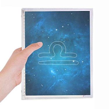 Imagem de Caderno de Constelação de Libra Noite Estrelada Constelação do Zodíaco Folhas Soltas Diário