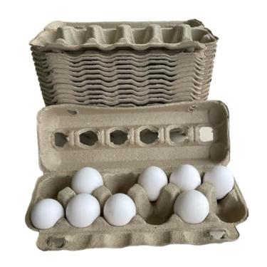 Imagem de Embalagem de polpa de papelão para 12 ovos - Estojo - Kit com 100 embalagens