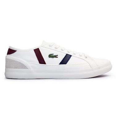 Imagem de Sapatênis Lacoste Masculino Sideline Cvs Wht/dk Red/nvy 39cma0081br-222-41