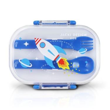 Imagem de Pote p/Lanche de 2 Andares Infantil 400ml Jacki Design - Piccolino (AZUL)