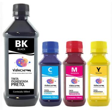 Imagem de Kit 4 Tinta Compatível HP Pro 8740 954 800ml CMYK Pigmentado - ValeChr