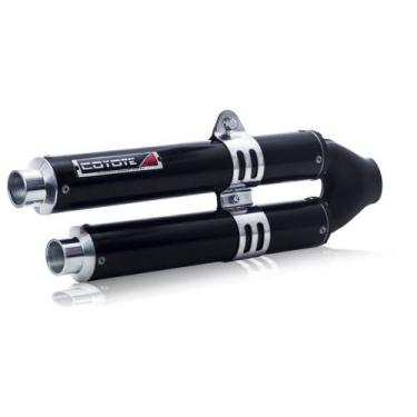 Imagem de Escape / Ponteira Coyote Competition Duplo em Alumínio - CB 250 Twiste