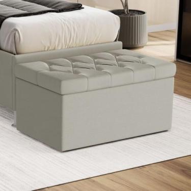 Imagem de Calçadeira Estofada para Cama Box Sagitarius 90 para Cama de Solteiro 