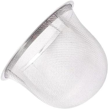 Imagem de 1 coador de malha de infusor de chá de prata, filtro de bule de chá de aço inoxidável para café, bule de chá, acessórios de chá, coador de chá para bule de chá, 7 cm