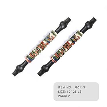 Imagem de INNSTAR Acessórios de faixas de resistência – Faixas de exercício com fixação, alças de fitness, barra de treino para academia em casa, treino de corpo inteiro (faixa de supino, verde camuflado - 25