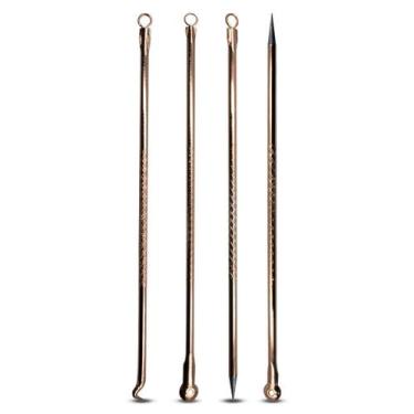Imagem de Kit com 4 Extrator Cureta Removedor de Cravos Acne Espinhas - Arte Sed