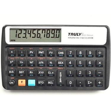 Imagem de Calculadora Financeira Truly TR12C Platinum +120 Funções RPN