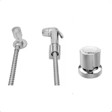 Imagem de kit ducha higienica lavatorio +1 acabamento c40 registro - MQC Imports