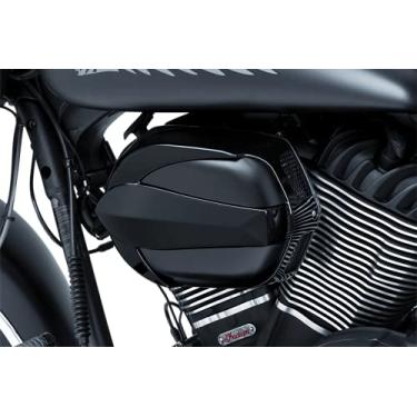 Imagem de Kuryakyn Kit de limpeza de ar/filtro 9271 Signature Series Vantage da John Shope para motocicletas indianas 2014-19, preto brilhante