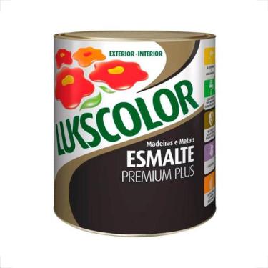 Imagem de Tinta esmalte lukscolor fosco 900ml branco