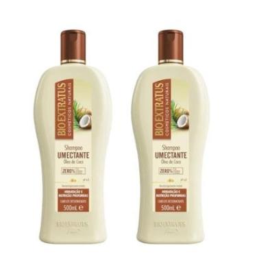Imagem de Kit 2 Shampoo Brilho Natural Umectante 500 ml Bio Extratus-Unissex