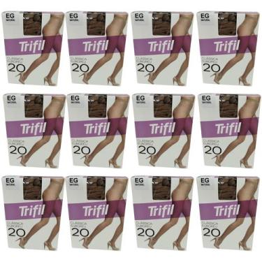 Imagem de Kit 12 Meia Calça Clássica Fio 20 Natural EG - Trifil