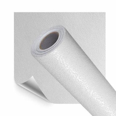 Imagem de Papel Adesivo Branco Fosco Casca Impermeavel com Textura 5M - Open Sta