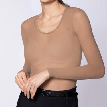 Imagem de Blusa Comprida Segunda Pele Feminina Fio 40 Lupo 800-001, Pó de arroz,