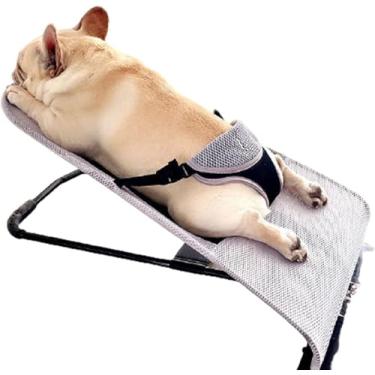 Imagem de Cadeira De Balanço Para Animais De Estimação Cama De Balanço Método De Cama De Mola Teddy Dog Bwarm In The Sun Sleeping Recliner Cat Litter Kennel Toy Armazenamento Dobrável, Silver