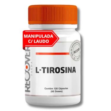 Imagem de L - Tirosina Manipulada Concentrada 120 Cápsulas 500mg [LONGA DURAÇÃO]
