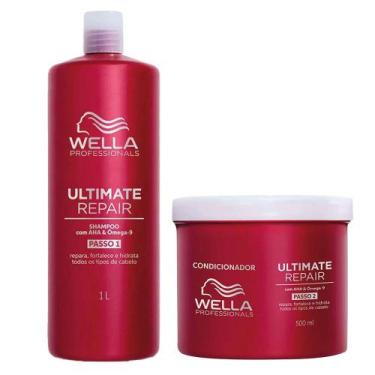 Imagem de Wella Professionals Ultimate Repair Kit - Shampoo + Condicionador, Kit
