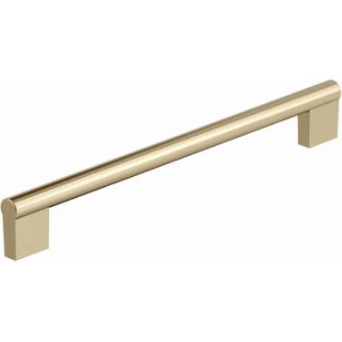 Imagem de Amerock BP36915BBZ | Versa 224 mm (8-13/16 polegadas) Center-to-Center Golden Champagne Puxador Armário | Ferragens de armário de cozinha | Ferragens para móveis | Puxador de gaveta
