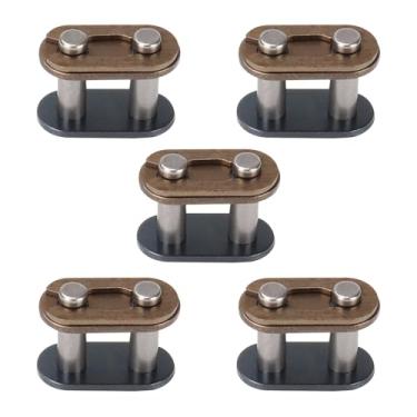 Imagem de CQSPMOTO 5 peças T8F Corrente Master Link de substituição para 43cc 47cc 49cc 50cc 2-Stroke Syx Moto Holeshot SSR SX50 Coolster Pit Dirt Bike Motocicleta Mini ATV Quad 4 Wheeler