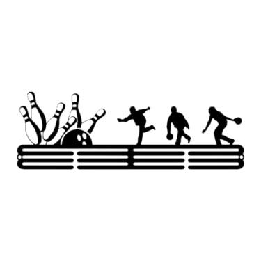 Imagem de Zxpjkyu Suporte para Medalhas, Suporte para Medalhas Esportivas, Organizador de Medalhas de Corrida E Ginástica, Resistente, Montagem Na Parede, Porta-medalha, Boliche