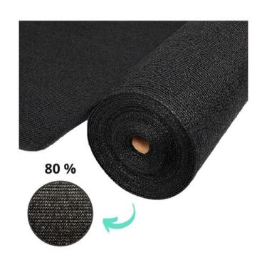 Imagem de Tela Preta Sombrite Hortas e Estufas Proteção 80% 2x18 - R A MIX