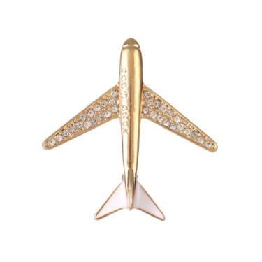 Imagem de Broche de avião criativo esmaltado vermelho azul avião avião pequeno broche de lapela para mulheres homens comissário de bordo aviador piloto viajante feriado vestido terno chapéu bolsa acessórios