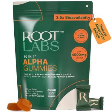 Imagem de Gummies Root Labs 10-1 Alpha com 4000 mg de Shilajit do Himalaia