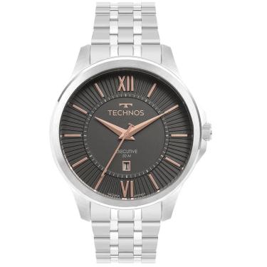 Imagem de Relógio Masculino Technos Executive Prata - 2117Lfc/1F