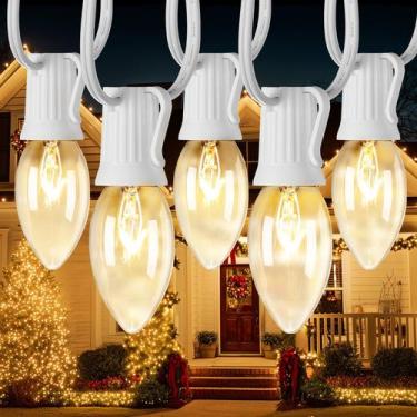 Imagem de Luzes de corda de Natal Minetom C9 15m Vintage 50+2 lâmpadas