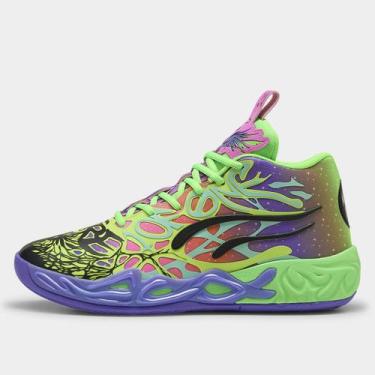 Imagem de Tênis Puma MB 04 Be You, Roxo, Verde, 40