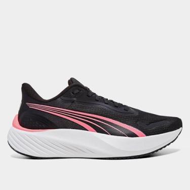 Imagem de Tênis Puma Pounce Lite Wns Feminino, Preto, Rosa, 34