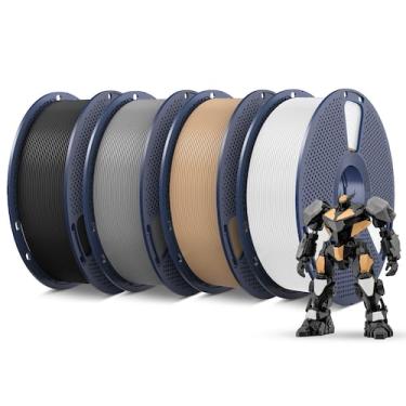 Imagem de Filamento de impressora 3D SUNLU PETG 1,75 mm Pacote de 4 kg (4x1 kg)