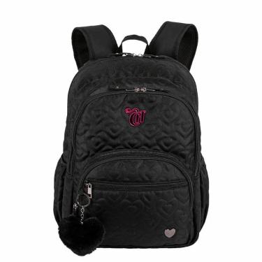 Imagem de Mochila Grande 2 Compartimentos Capricho Crush - Preto