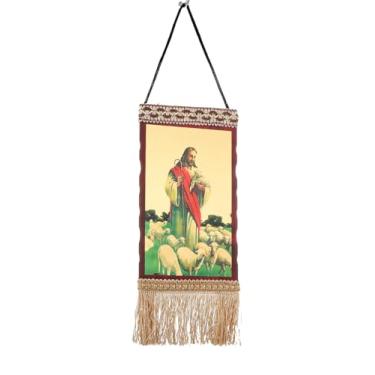 Imagem de COTTVOTT Ícone Ortodoxo Virgem Maria Madona e Cristo Jesus Pintura Arte de Parede Decoração Estética Católica Imagem para Sala de Estar Quarto