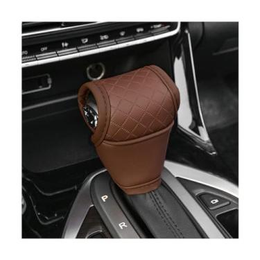 Imagem de Capa de manípulo de mudança de marchas de carro, protetor de couro para veículos, antiderrapante, acessórios de decoração de alavanca de câmbio de interiores automotivos, universal para SUV, caminhão