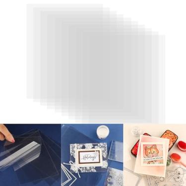 Imagem de Briartw 10 Folhas De Acetato Transparente Resistentes Ao Calor - 8,5 X 11" Para Relevo, Carimbo E Criação Cartões, Cartões Perfeitos Shaker, Designs Interativos Sobreposições Scrapbook, Antiestático